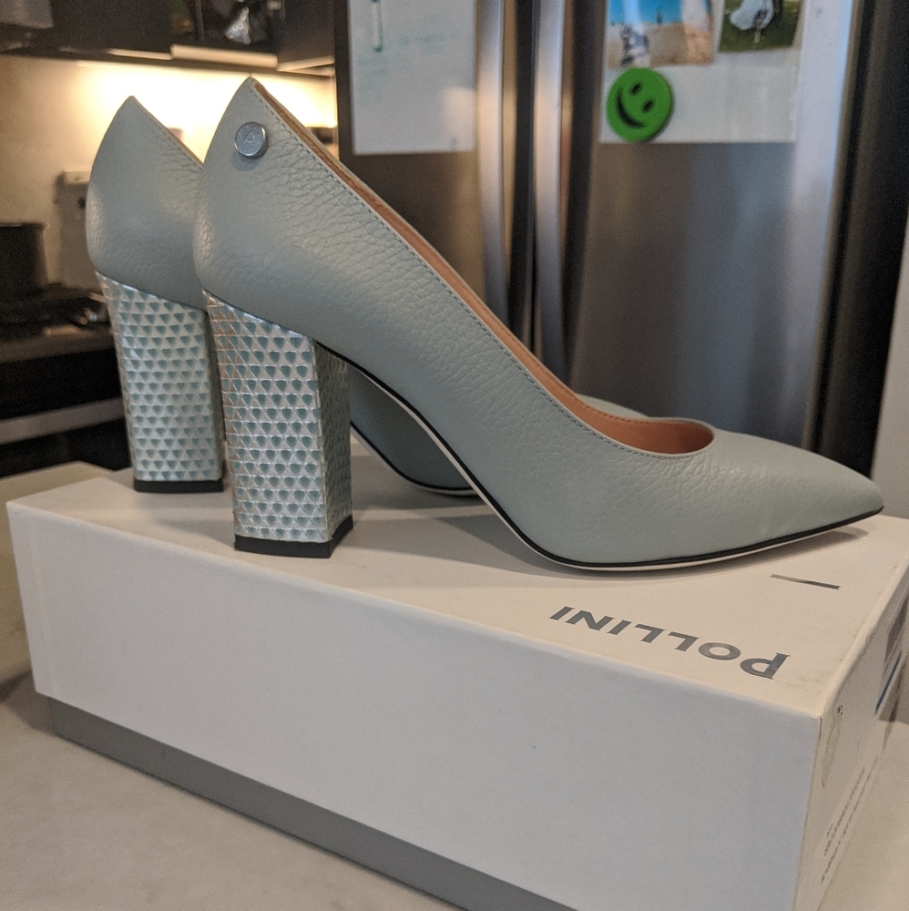 Pollini pumps in light Blue size 7 (fits like 6.5)